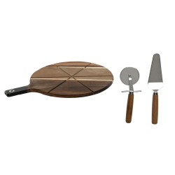Πίνακας κοπής Home ESPRIT Φυσικό 30 x 40 x 1,5 cm (3 Τεμάχια)