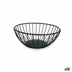 Panera My Bar Μαύρο Μέταλλο Στρογγυλή 20 x 8 cm (12 Μονάδες)