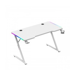 Γραφείο Gaming Huzaro HZ-Hero 2.5 White RGB Λευκό 120 x 75 x 60 cm