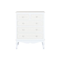 Συρταριέρα Home ESPRIT Λευκό Μπεζ Ρομαντικό 80 x 42 x 105 cm