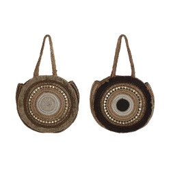 Γυναικεία Τσάντα DKD Home Decor Καφέ Κρεμ 36 x 11 x 36 cm (x2)
