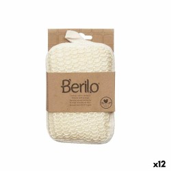 Σφουγγάρι Σώματος Berilo B7083-6 Λευκό Μπεζ 11 x 16,5 x 3 cm (12 Μονάδες)