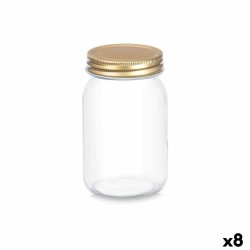 Βάζο Vivalto CWDH03-8PK Διαφανές Χρυσό 500 ml (8 Μονάδες)