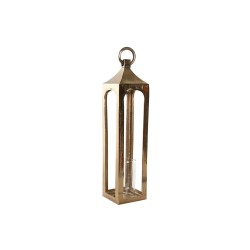 Lanterne Home ESPRIT Χρυσό Αλουμίνιο Κρυστάλλινο Άραβας 14 x 14 x 65 cm