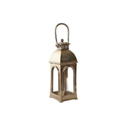 Lanterne Home ESPRIT Χρυσό Αλουμίνιο Κρυστάλλινο Vintage 17 x 17 x 59 cm