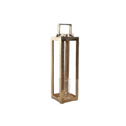 Lanterne Home ESPRIT Χρυσό Αλουμίνιο Κρυστάλλινο Σύγχρονη 15 x 15 x 59 cm