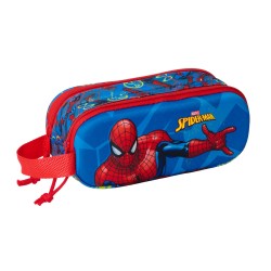 Διπλή Κασετίνα Spider-Man Κόκκινο Ναυτικό Μπλε 21 x 8 x 6 cm 3D