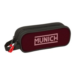 Διπλή Κασετίνα Munich Vulcan Μαύρο 21 x 8 x 6 cm