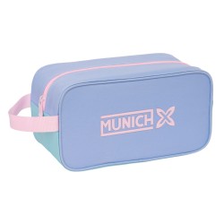 Θήκη Παπουτσιών Ταξιδιού Munich Mellow Μπλε Ροζ Celeste 29 x 15 x 14 cm