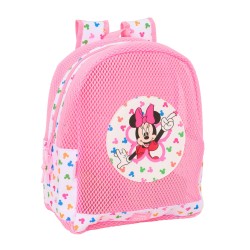Σακίδιο παραλίας Minnie Mouse Πολύχρωμο Ροζ 30,5 x 24 x 18 cm Παιδικά