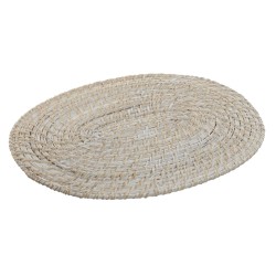 Σουπλά Home ESPRIT Λευκό Φυσικό Bamboo ρατάν 40 x 30 x 1 cm