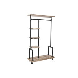 Έπιπλο Εισόδου Home ESPRIT Καφέ Μαύρο 104 x 40 x 175 cm