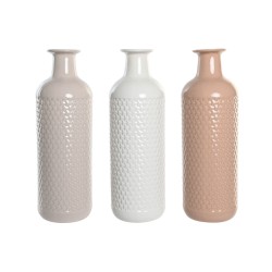 Βάζο DKD Home Decor τερακότα Χρώμα Malva Ανοιχτό Ροζ Dolomite 13 x 13 x 41 cm (3 Μονάδες)