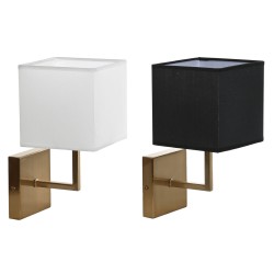 Απλίκες τοίχου DKD Home Decor Λευκό Μαύρο Χρυσό 50 W 220 V 15 x 19 x 27 cm 15 x 19 x 30 cm (x2)