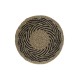 Σουπλά DKD Home Decor Μαύρο Φυσικό 38 x 38 x 1 cm