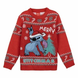 Unisex Μπλούζα Ζέρσεϊ Stitch Κόκκινο 14 Ετών