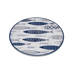 Σουπλά Versa Μπλε φελλός Κεραμικά Ιχθύες 20 X 0,6 X 20 CM