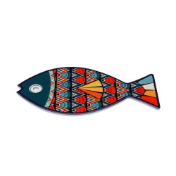 Σουπλά Versa Πράσινο φελλός Κεραμικά Ψάρι 14 x 0,7 x 20 cm