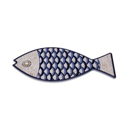 Σουπλά Versa Μπλε Γκρι φελλός Κεραμικά Ψάρι 14 x 0,7 x 20 cm