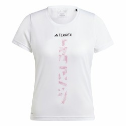 Ανδρική Μπλούζα με Κοντό Μανίκι Adidas Terrex Agravic Λευκό