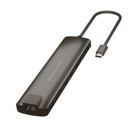 USB Hub Conceptronic 110515507101 Αλουμίνιο Γκρι 9 σε 1