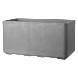 Αυτοποτιζόμενο Φυτευτή Deroma Γκρι 78 x 38 x 39 cm Πλαστική ύλη Ορθογώνιο Ø 78 cm