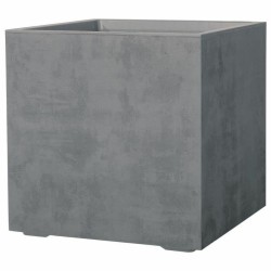 Βάζο Λουλουδιών Deroma Γκρι 49 x 49 x 49,5 cm Πλαστική ύλη Τετράγωνο Κύβος Ø 49 x 45 cm