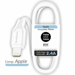Lightning Καλώδιο Tech One Tech Λευκό