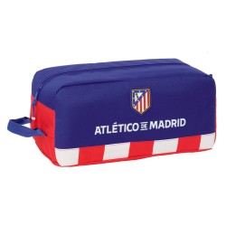 Θήκη Παπουτσιών Ταξιδιού Atlético Madrid Μπλε Λευκό Κόκκινο 34 x 15 x 18 cm