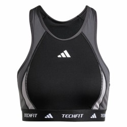 Αθλητικό σουτιέν Adidas Techfit  Μαύρο