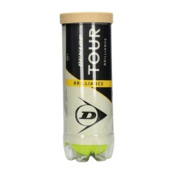 Mπαλακια Tεννις Dunlop D TB TOUR BRILLANCE 3 PET 601620 Κίτρινο