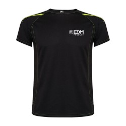 Ανδρική Μπλούζα με Κοντό Μανίκι EDM Μαύρο