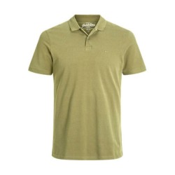 Ανδρική Μπλούζα Polo με Κοντό Μανίκι Jack & Jones JJEBASIC POLO SS NOS 12136516 Πράσινο