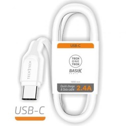 Lightning Καλώδιο Tech One Tech Λευκό