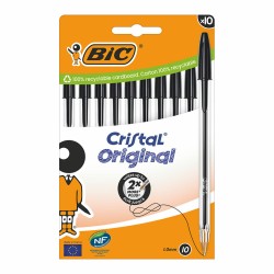 Μολύβι Bic Cristal Μαύρο (x10)