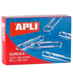 Κούμπωμα Apli Nº 4 Ασημί 50 mm (10 Τεμάχια) (12 Μονάδες)