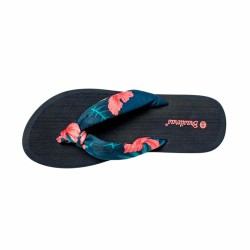 Σαγιονάρες για γυναίκες Brasileras Hibiscus Nudo Fuchsia Μαύρο