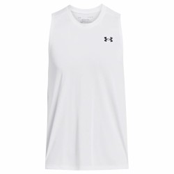 Αμάνικο Ανδρικό Mπλουζάκι Under Armour Tech Tank Λευκό
