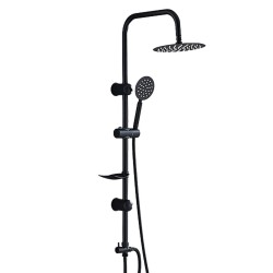 Στήλη ντους Fontastock Μαύρο Ανοξείδωτο ατσάλι ABS