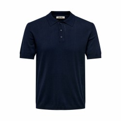 Ανδρική Μπλούζα Polo με Κοντό Μανίκι Only & Sons Onswyler Life Reg 14 Ss Knit Stormy