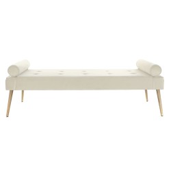 Ντιβάνι Home ESPRIT Κρεμ Μέταλλο 184 x 76 x 62 cm