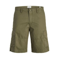 Ανδρικά Σορτς Jack & Jones JPSTCOLE MATEO CARGO SHORT MID 12274389 Πράσινο