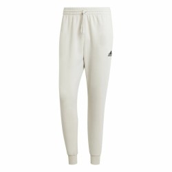 Μακρύ Αθλητικό Παντελόνι Adidas Essentials Fleece Regular Tapered Λευκό