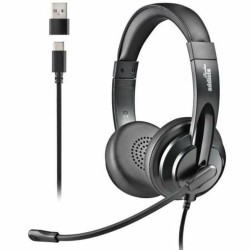Ακουστικά NGS VOX605USBC Μαύρο
