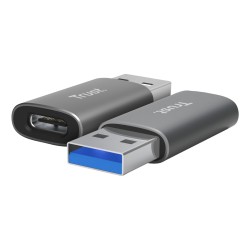 Αντάπτορας USB Trust 25573 Γκρι (x2)