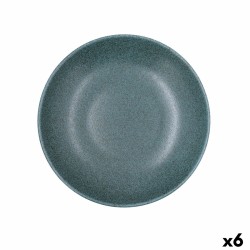 Βαθύ Πιάτο Bidasoa Element Hydrozero Μπλε Κεραμικά Ø 23 cm (x6)