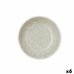 Βαθύ Πιάτο Bidasoa Element Hydrozero Μπεζ Κεραμικά Ø 20 cm (x6)