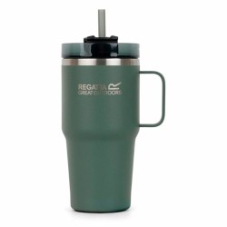 Κούπα με Καλαμάκι με Regatta Thermo Insulated Mug 600 ml Πράσινο Ανοξείδωτο ατσάλι