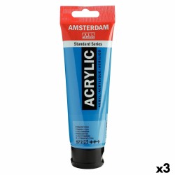 Ακρυλικό χρώμα Talens Amsterdam Κυανό 120 ml (3 Μονάδες)