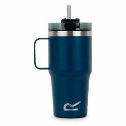 Κούπα με Καλαμάκι με Regatta Thermo Insulated Mug Σκούρο μπλε 600 ml Ανοξείδωτο ατσάλι